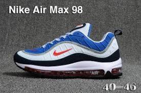 Mens Nike Air Max 98 Qs Kpu Royal Blue Comet Red Black White 640744 064 Running Shoes Nike Air Max Nike Air Nike Air Max Mens
