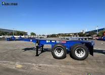 China Best Shipping Container Skeleton Trailer Gooseneck Skeletal Chassis  Semi Truck Trailer
