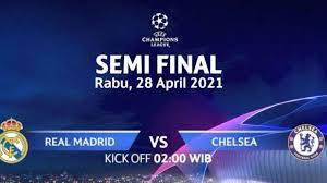 Pertandingan tersebut akan berlangsung nanti malam pada rabu, 2 desember 2020 dinihari wib. Jadwal Liga Champions Real Madrid Vs Chelsea Semifinal Ucl 2021 Live Streaming Di Sctv Malam Ini Tribunnewsmaker Com