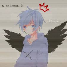 #sad anime boy #anime #black and white #sadness #cry #darkness #anime boy #lonley #lonliness #scared #animescared #terrified. Sad Boys Anime Manga