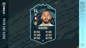 Benzema's price on the xbox market is 45,000 coins (2 min ago), playstation is 45,000 coins (4 min ago) and pc is 50,000 coins (2 min ago). Fifa 21 La Liga Potm Karim Benzema Sbc Guide 185k Spend 94 Rated 15k Worth Of Packs Youtube