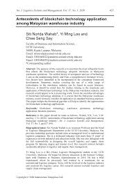 Which mid tier accounting firms made the list of the largest public accounting firms this year. Pdf Antecedents Of Blockchain Technology Application Among Malaysian Warehouse Industry