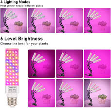 Maybe you would like to learn more about one of these? Buy Led Grow Light For Plant 4 Head 96w Full Spectrum For Grow Lamp With 176 Beads More Stronger Adjustable Gooseneck 3 6 12h Timer 6 Dimmable Level 4 Switch Modes Online In Turkey B08cx77m77