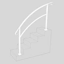 Quality railings, doors, gates, spiral staircases, window iron. Instantrail 5 Step Adjustable Handrail White Amazon Com