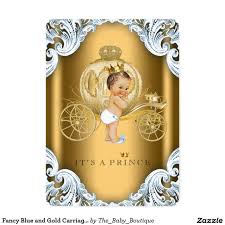 Black And Gold Carriage Fancy Blue And Gold Carriage Prince Baby Shower Invitation Zazzle Com Prince Baby Shower Invitations Prince Baby Shower Baby Shower Invitations For Boys