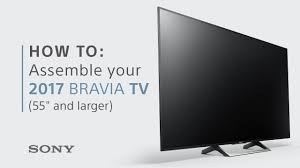 It includes an ethernet jack allowing for a wired connection to your home network. Assembly Guide Bravia Xe70 Xe80 Xe85 Tvs 55 Above Youtube