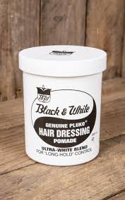 A classic staple in the pomade community. Black White Hair Dress Pomade Rockabilly Rules