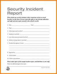 If you are unclear about what to. Occurrence Report Template Insymbio