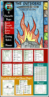 The Outsiders Character Flip Book And Growth Mindset Activity Flip Book Mindset Activities Growth Mindset Activities