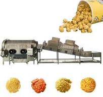 Caramel Chocolate Coating Industrial Popcorn Production Line