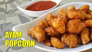 Ayam Popcorn Pedas Resep Mudah Ayam Goreng Popcorn Pedas Youtube