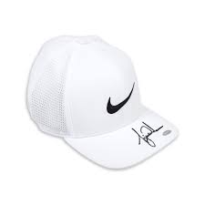 Tiger woods heritage86 frank golf hat. Upper Deck Tiger Woods Autographed Nike Aerobill White Hat Pga Tour Superstore