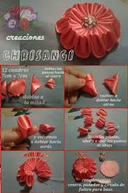 Pin De Paola Saggina En Monos Hairclips Diademas Ganchos Para El Cabello Manualidades Flores De Cinta