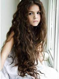 Comfortable Lace Front Curly Long Kids Wigs Long Hair Styles Kids Wigs Really Long Hair