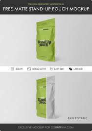 Download Free Matte Stand Up Pouch Mockup Counrty4k Mockup Photoshop Program Photoshop Mockup