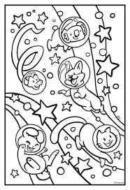 Set off fireworks to wish amer. Cosmic Cats Galaxy Fun Coloring Page Crayola Com