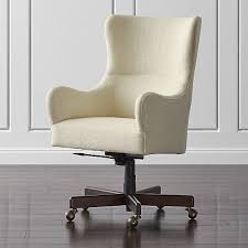 Smooth Curves And Cozy Upholstery Bring Armchair Style To Our Elegant Liv Upholstered Of Upholstered Office Chair Unique Office Chairs Comfortable Office Chair