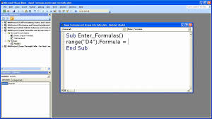 How To Enter Formulas In Excel With A Macro Microsoft Office Wonderhowto