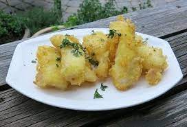 Make a asian cole slaw and serve fish on tacos with slaw. Tempura Fish Tacos Battered Ling Cod Recipe Tempura Fish Fish Batter Recipe Lingcod Recipe