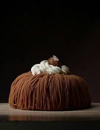 Chestnut Mont Blanc Of Henri Charpentier Tokyo Dessert Decoration Pastry Cake Chocolate Raspberry