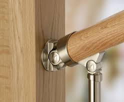 Fusion polished chrome & brushed nickel fixings available; Fusion Brushed Nickel Storey Newel Connector Shawstairs Ltd