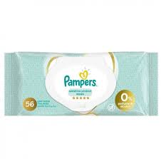 Pampers Sensitive Protect Baby Wipes 56p Bloom