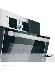 Check spelling or type a new query. Bosch Hba13b253a Electric Oven User Manual Download Electro