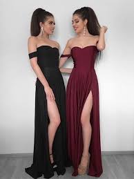 Black And Burgundy Dress A Line Off Shoulder Black Burgundy Prom Dress Black Maroon Bridesmaid Dresses Formal Dresses Prom Maroon Bridesmaid Dresses Prom Dresses Burgundy Prom Dress