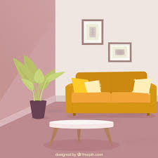 Download | report | request custom | license | support us information: Living Room With Couch And Plant Free Vectors