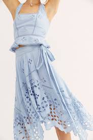 Fp One All About You Set Blue Dress Casual Ice Blue Dress Fashion