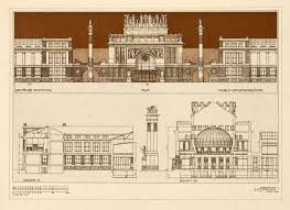Archimaps Otto Wagner S Design For The Central Hall Of A Proposed New Academy Of Fine Arts Architecture Mapping Architecture Drawing Historical Architecture