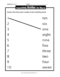 They are written joined to the letter in front, but then the letter following it must be written in initial. Numbers 1 To 10 Matching Number To Word Draw A Line From Each Number To The Matching Word Answer Key Number Words Worksheets Number Words Writing Numbers