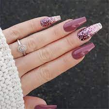 hier sind einige schritt fur schritt acrylnageldesign die sie zu hause tun konnen einige von acry nail designs glitter coffin nails designs purple nails