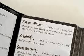 The protection charm (incantation unknown) was a charm which provided enhanced individual's defence, making them more protected from harm. Harry Potter Spell Book Printable Spells Harry Potter Spell Book Harry Potter Spells Harry Potter Printables