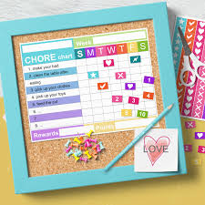 The spreadsheet includes a black/white version that you can use if. Chore Chart Kids Home Duties Free Printables