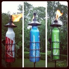 Pin By Amy Laurendeau On For The Home Outdoor Decor Backyard Tiki Torches Beer Crafts Diy