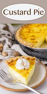 Old Fashioned Egg Custard Pie Easy Tart Recipes Favorite Pie Recipes Custard Pie