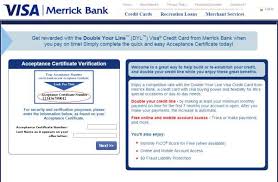 Enter your user name and password to log in to online banking. Get A Better Credit Limit Through Merrick Bank Double Your Line Good Credit Visa Credit Visa Credit Card