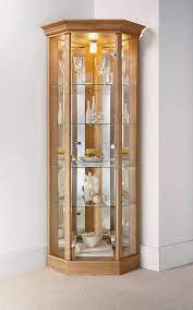 By tvilum (1) $ 369 99 /carton. Corner Cabinet With Pelmet Glass Display Case Oak Dark Oak Or Mahogany Moveable Glass Shelves Glass Cabinets Display Corner Display Cabinet Glass Cabinet