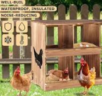 Gallinero Grande De Madera Para Gallinero Para Exteriores Jaula De Aves De  Corral De