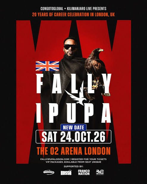 Fally Ipupa – 20 Years Celebration: London 24.10 | Sat 24 Oct 2026, London | The Beats of Africa