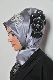 Gri Siyah Abiye Esarp Modelleri Siyah Abiye Gri Esarp