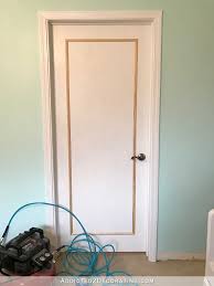 An Easy Inexpensive Way To Update Flush Flat Panel Interior Doors With Molding Addicted 2 Decorating Doors Interior Door Makeover Interior Window Shutters