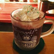 Kakao Mit Schuss Hot Chocolate With A Shot Of Alcohol Most Popular Amaretto Or Rum Kids May Order One Without Alcohol Of Course Same With Designated Dri