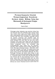 .xiii islam islam pernah berjaya dalam bidang ilmu pengetahuan dan teknologinya. Pdf Peranan Kaunselor Sekolah Mempertingkatkan Kesedaran Kerjaya Dalam Bidang Sains Dan Matematik Di Kalangan Pelajar Bumiputera