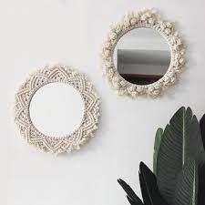 Check spelling or type a new query. Boho Macrame Mirror Round Bohemian Style Beige Moon Wall Mirrors Moon Macrame Wall Mirror Mirror Deco Home Bedroom Mirror Wall Decor Living In 2021 Macrame Mirror Macrame Mirror Wall Hanging Macrame