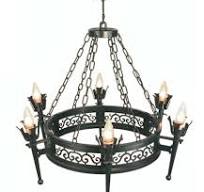 Lampara Forja Moderna Lámpara De Techo Vintage - 6 Luces Con Brazos De  Hierro Y Detalles En Bronce (Ajustable 90 Cm) Lámparas De Techo Araña