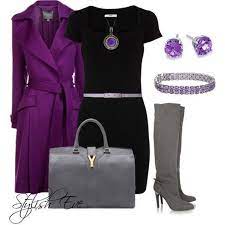 Purple Winter 2013 Outfits For Women By Stylish Eve Clothes For Women Fall Fashion 2013 Fashion