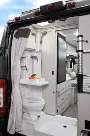 Try to install a bathroom combo units for your camper bathroom to. Thor Tellaro B Vans