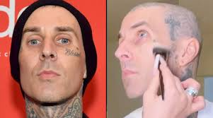 Flower sleeve #tattoo #tattoos · smile tattoo #tattoo travis barker is one of the men who are in love with the tattoos. Travis Barker S Daughter Covers Up His Face Tattoos Using Viral Kvd Beauty Foundation Popbuzz
